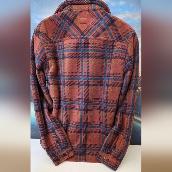 O'NEILL Rust & Navy Plaid Snap Buttons Jacket NWT - Picture 9 of 16